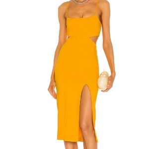 h:ours Hayden Dress Canary Yellow